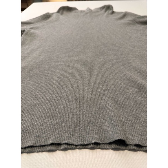 Democracy Keyhole gray knit sweater-L - Picture 9 of 14